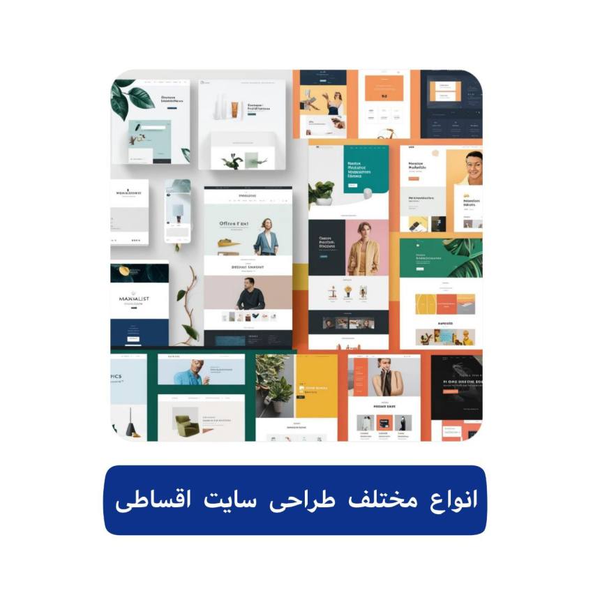 سفارش طراحی سایت اقساطی 7 انواع مختلف سفارش طراحی سایت اقساطی